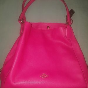 Coach Edie 31 shoulder bag Fuchsia Pink